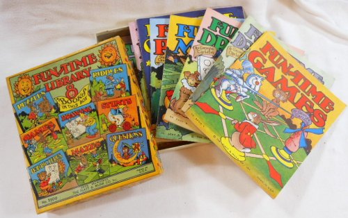 Fun-Time Library. 8 Books in a Box: Fun-Time Games, Dot-Pictures, Drawing, Mazes, Puzzles, Questions, Riddles, Stunts