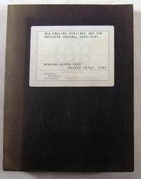 New England Puritans and the American Indian, 1620 - 1675. Doctoral Dissertation for Columbia University, 1964