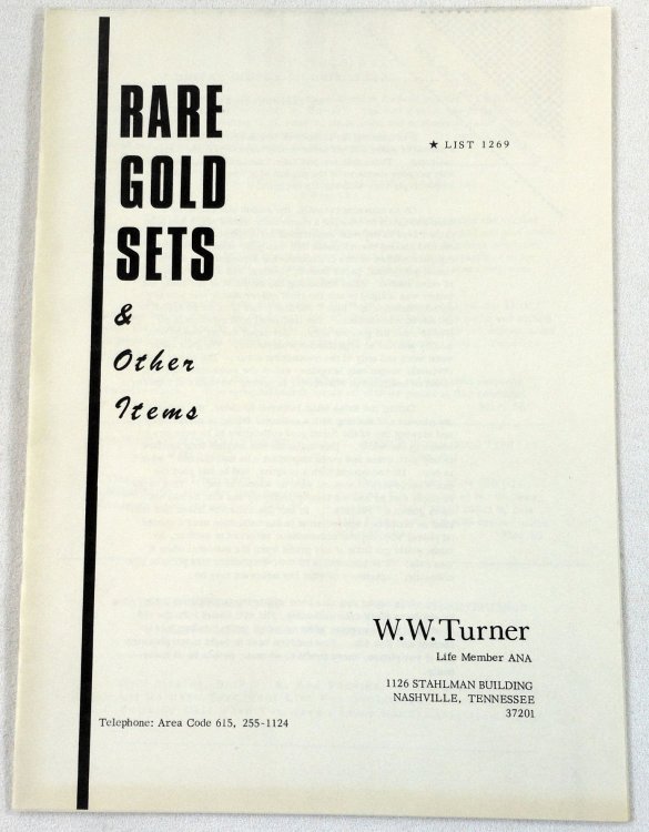 Image for Rare Gold Sets & Other Items. List 1269 Rare Gold Sets & Other Items. List 1269