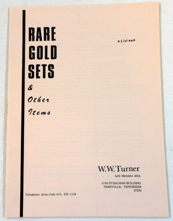 Rare Gold Sets & Other Items. List 669