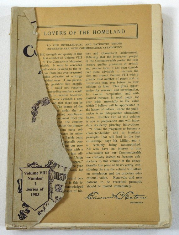 Image for The Connecticut Magazine: An Illustrated Monthly. Vol. VIII, No. I, Beginning New Series of 1903 The Connecticut Magazine: An Illustrated Monthly. Vol. VIII, No. I, Beginning New Series of 1903