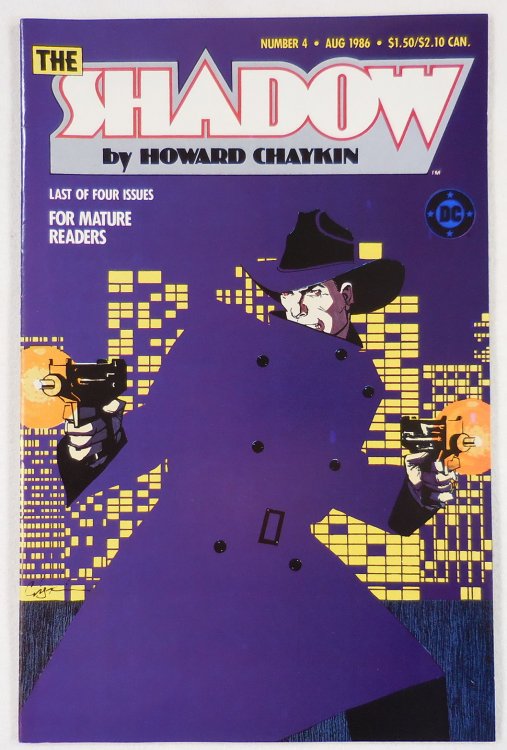 The Shadow Number 4 August 1986. Last of Four Issues for Mature Readers