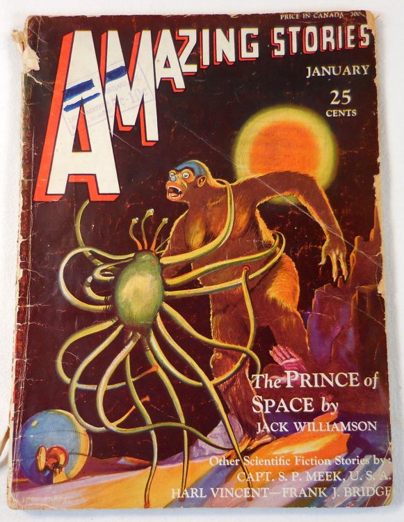 Amazing Stories Magazine Scientific Fiction. January 1931. Vol. 5, No. 10