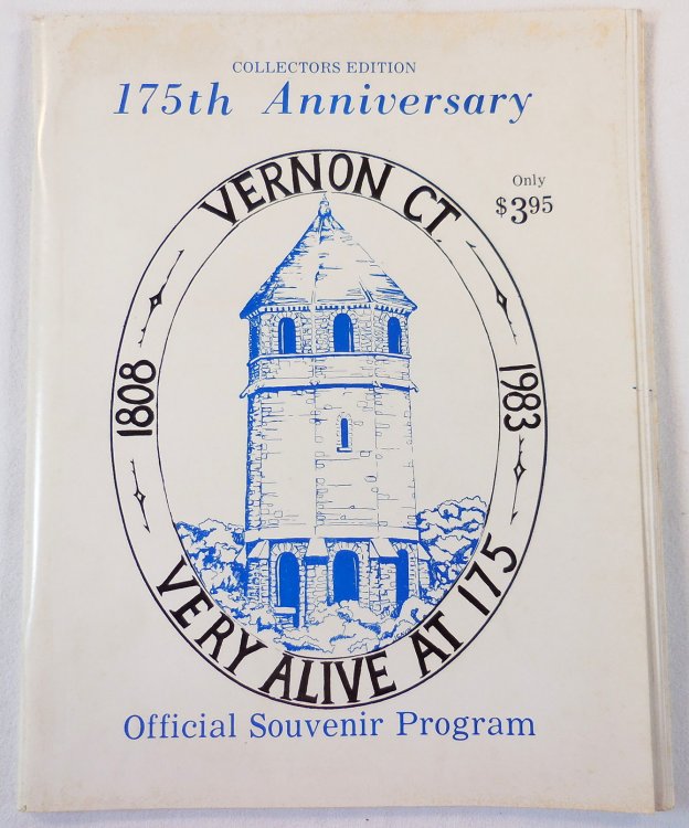 Vernon, CT 1808-1983 175th Anniversary Official Souvenir Program