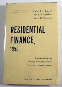 Residential Finance, 1950. Census Monograph Series