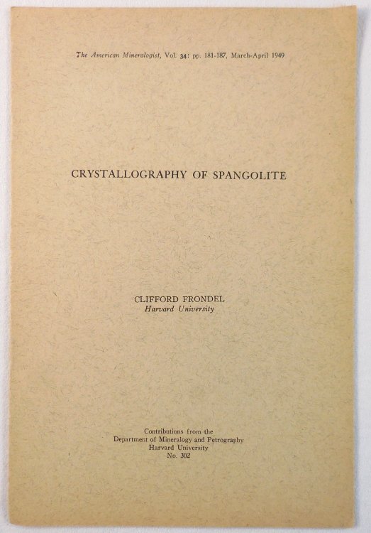Crystallography of Spangolite