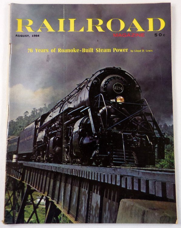 Railroad Magazine: The Magazine of Adventurous Railroading. Vol. 75, No. 5, August 1964