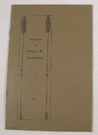 Address By Homer S. Cummings Delivered Under the Auspices of Middletown Lodge No. 71, B. P. O. Elks, Memorial Day Services, December 6, 1908