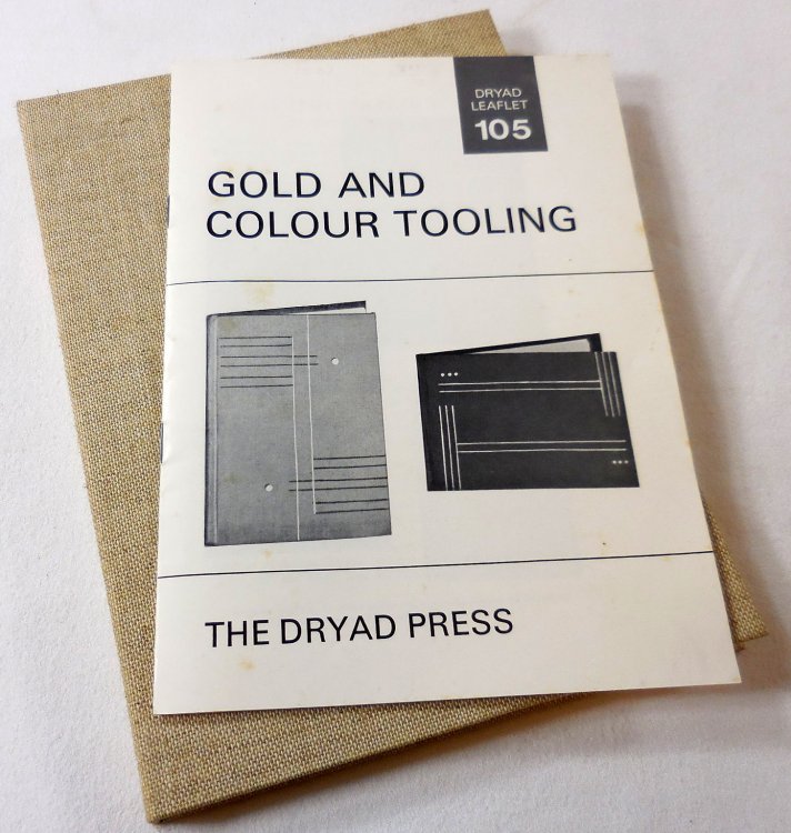 Gold and Colour Tooling. Dryad Leaflet 105