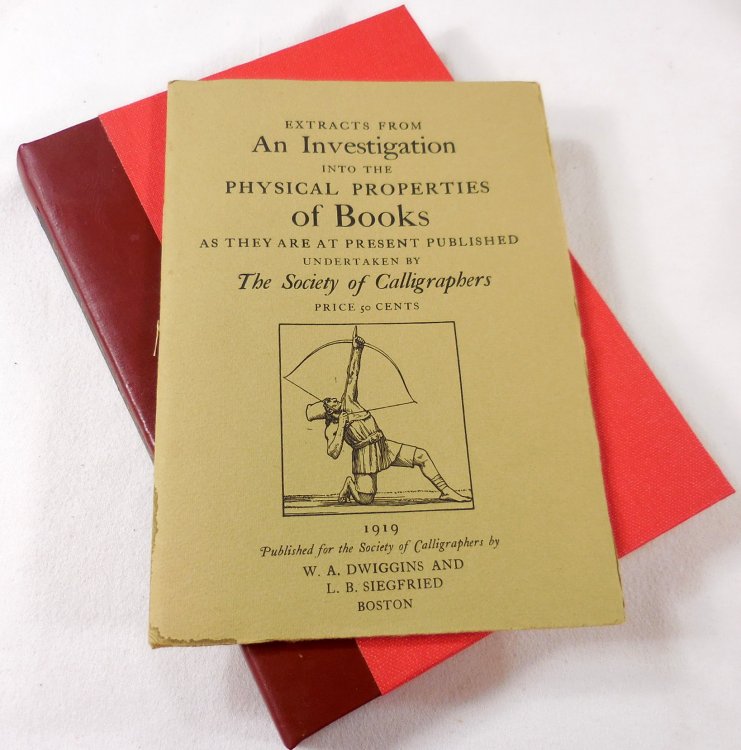 Extracts from an Investigation into the Physical Properties of Books as They are at Present Published