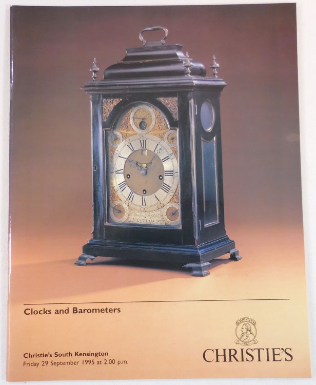 Clocks and Barometers. Christie's South Kensington: 29 September 1995. Sale FOB 6982