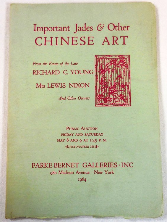 Image for Important Jades & Other Chinese Art. Parke-Bernet Galleries: May 8 and 9, 1964 Important Jades & Other Chinese Art. Parke-Bernet Galleries: May 8 and 9, 1964