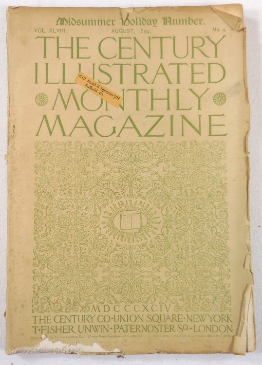 The Century Magazine. Vol. XLVIII, No. 4. August 1894
