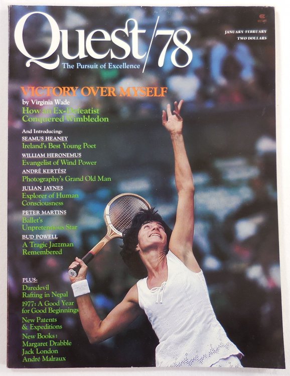Quest/78 Magazine: The Pursuit of Excellence. January/February 1978. Vol. 2. No. 1