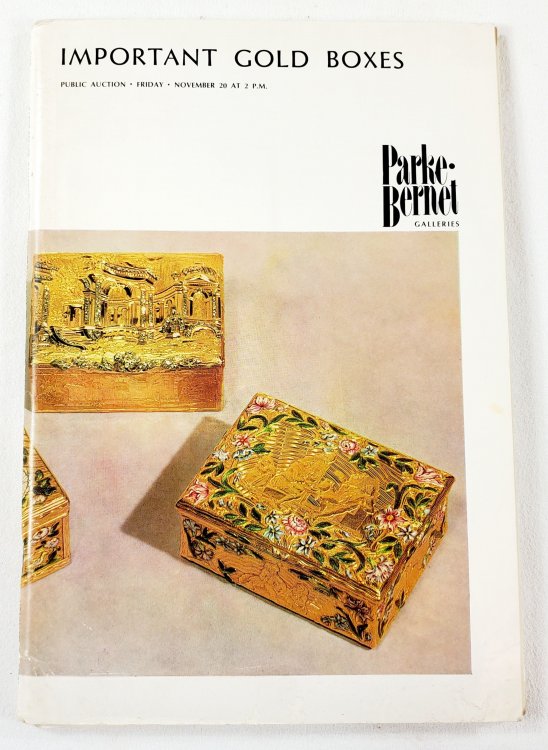 Important Gold Boxes. November 20, 1970