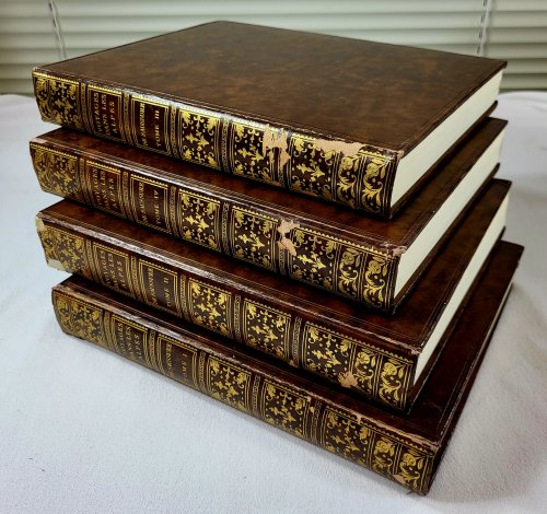Voyages Dans Les Alpes, Precedes D'un Essai Sur l'Histoire Naturelle Des Environs De Geneve. Four Volumes