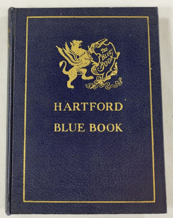 The Blue Book for Hartford and Nearby Places 1941 [Connecticut]