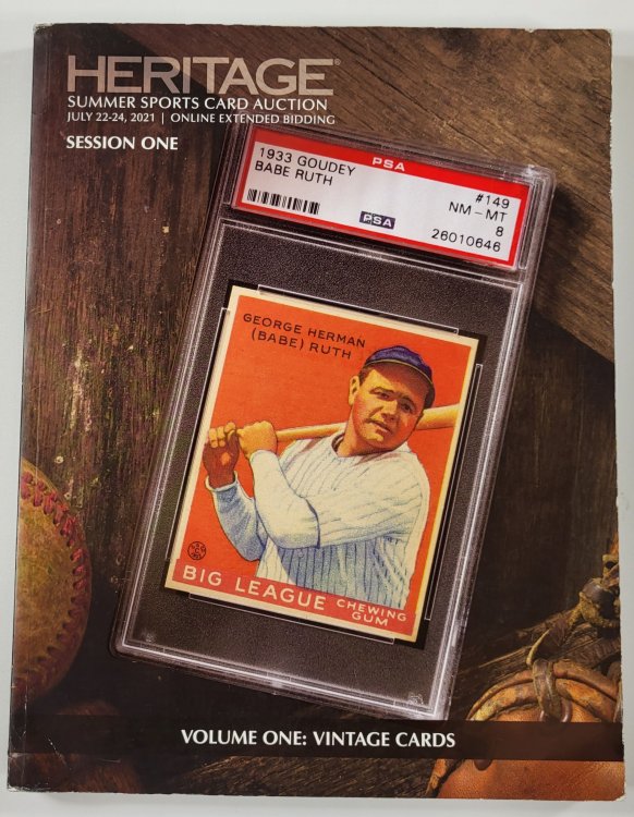 Heritage Summer Sports Card Auction, July 22-24, 2021. Session One