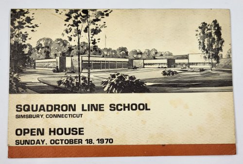 Squadron Line School, Simsbury, Connecticut. Open House October 18, 1970