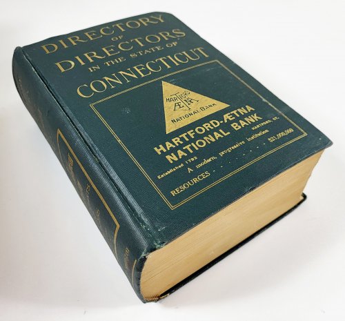 Directory of Directors in the State of Connecticut 1922