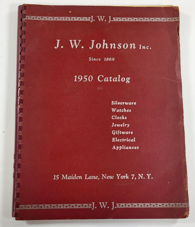 J. W. Johnson Inc. 1950 Catalog: Silverware, Watches, Clocks, Jewelry, Giftware, Electrical, Appliances