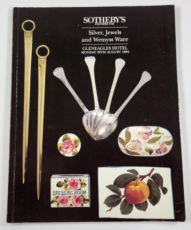 Sotheby's: Silver, Jewels and Wemyss Ware. Sale LN4512 Greyfriars. Gleneagles Hotel, Perthshire. August 29, 1994