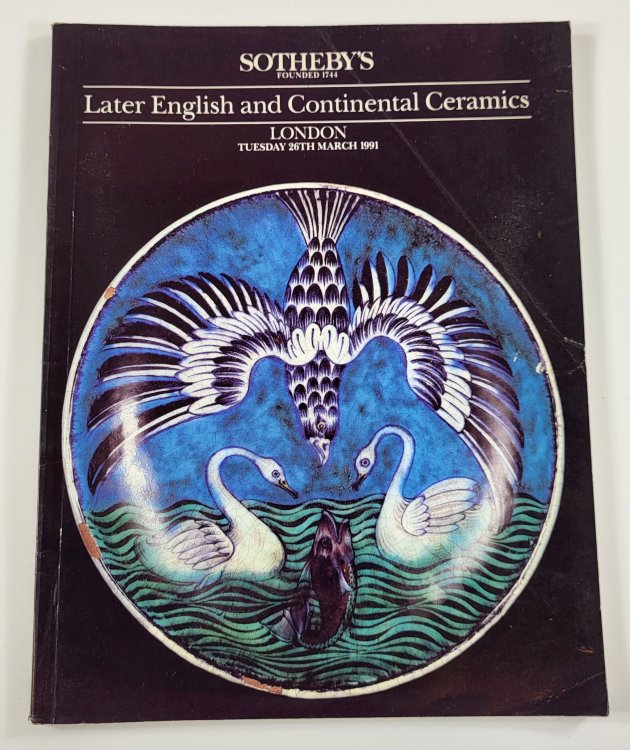 Sotheby's: Later English and Continental Ceramics Including Art Pottery. London: March 16, 1991. Sale: Apollo