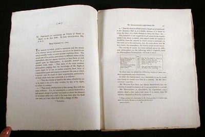 Experiments for Ascertaining the Velocity of Sound, at Madras in the East Indies