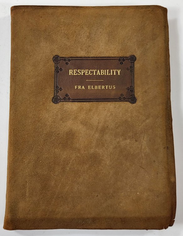 Image for Respectability: Its Rise and Remedy Respectability: Its Rise and Remedy