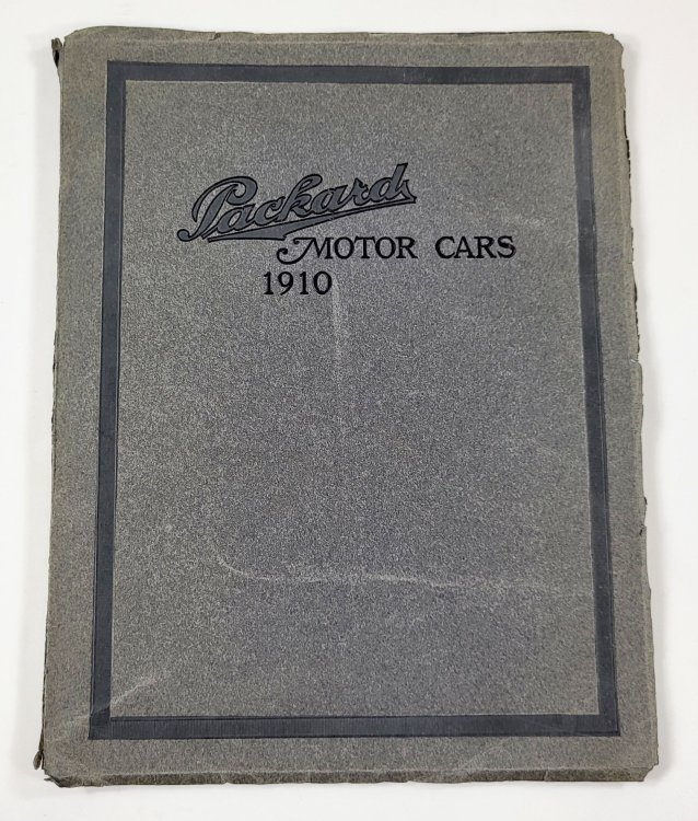 Packard Motor Cars 1910 - Sales Catalogue