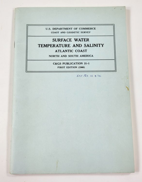Surface Water Temperature and Salinity: Atlantic Coast, North and South America