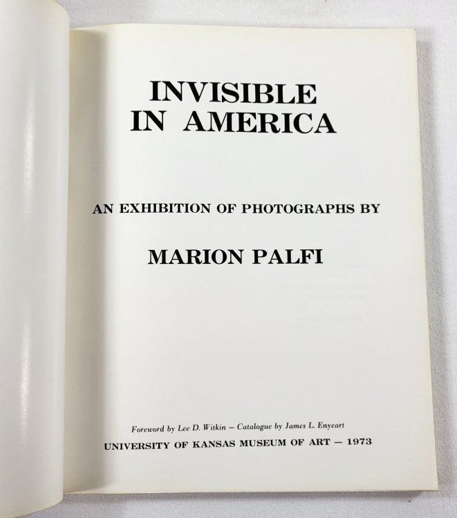 Invisible in America: An Exhibition of Photographs By Marion Palfi