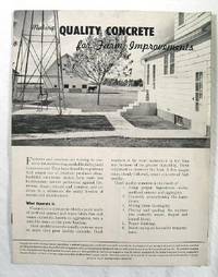 Making Quality Concrete for Farm Improvements, Form F104, Second Edition