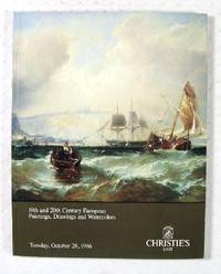 Christie's : 19th and 20th Century European Paintings, Drawings and Watercolors : New York : October 28, 1986 : Sale No. 6211