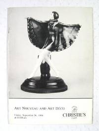 Christie's East : Art Nouveau and Art Deco : New York : September 26, 1986 : Sale No. 6193