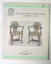 Christie's : Fine English and Continental Furniture and Objects of Art : New York : March 12, 1983 : Sale No. SULLIVAN-5276