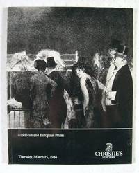 Christie's : American and European Prints : New York : March 15, 1984 : Sale No. JONATHAN-5510
