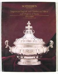 Sotheby's : Important English and Continental Silver and Objects of Vertu : New York : October 31, 1991 : Sale No. 6221 'SLAVE'