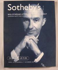 Sotheby's : Bibliotheque Litteraire Charles Hayoit, Quatrieme Partie : Livres du Vingtieme Siecle : Paris : 30 Novembre & 1 Decembre 2001 : Vente PF1006