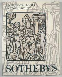 Sotheby's : Continental Books and Manuscripts : London : May 24, 2001 : Sale No. LO1316