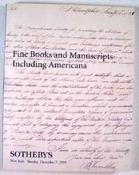 Sotheby's : Fine Books and Manuscripts Including Americana : New York : December 7, 1999 : Sale No. 7994 'PTOLEMY'