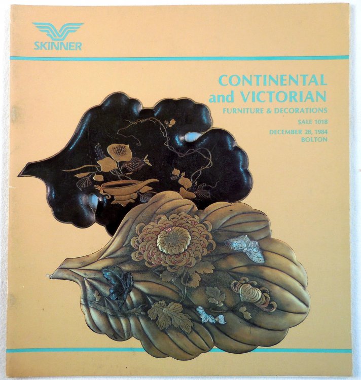 Continental and Victorian Furniture and Decorations : Bolton, Massachusetts : December 28, 1984 : Sale No. 1018