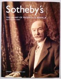 Sotheby's : The Library of Frederick B. Adams, Jr., Part II : Thomas Hardy : London : November 7, 2001 : Sale No. L019 10H