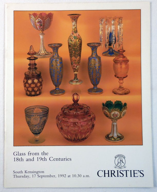 Christie's : Glass from the 18th and 19th Centuries : South Kensington : September 17, 1992 : Sale No. POR 4765