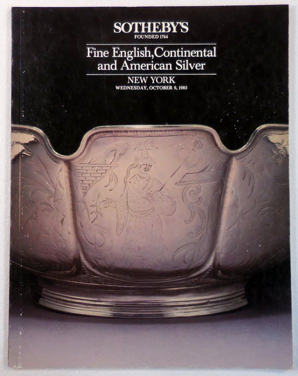 Image for Sotheby's : Fine English, Continental and American Silver : New York : October 9, 1985 : Sale No. 5369 'RIPON' Sotheby's : Fine English, Continental and American Silver : New York : October 9, 1985 : Sale No. 5369 'RIPON'