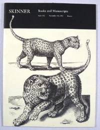 Books and Manuscripts : Boston : November 19, 1993 : Sale No. 1542