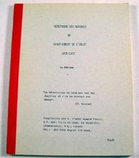 Repertoire Des Mariages De Saint-Augert De l'Islet 1858-1972