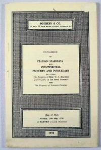 Sotheby's : Italian Maiolica and Continental Pottery and Porcelain, Including the Property of Miss Beausire, Sir Smithers and Various Owners : London : May 11, 1970