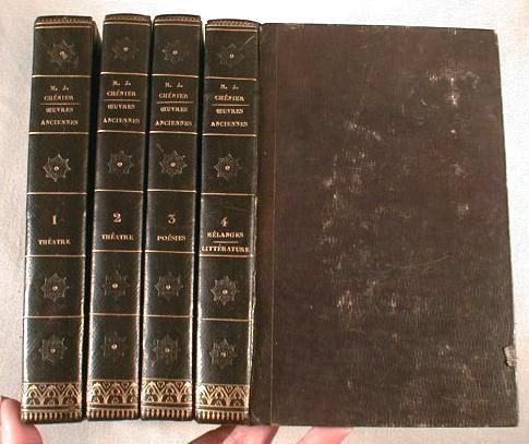 Oeuvres De M. J. Chenier, Membre De L'Institut. Four Volumes