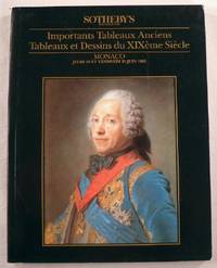 Sotheby's: Importants Tableaux Anciens, Tableaux et Dessins Du XIXeme Siecle. Monaco - Jeudi 18 et Vendredi 19 Juin 1992 - Sale 